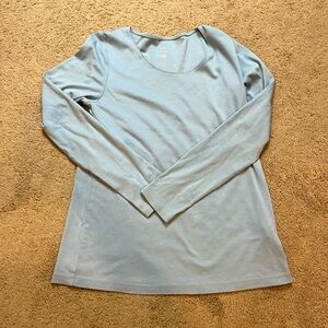 Baby blue baisc J Jill long sleeve